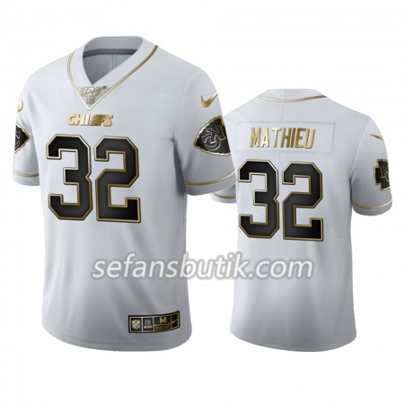 Kansas City Chiefs Tröjor Tyrann Mathieu 32 Nike Vit Golden Edition - Herr Kansas City Chiefs Tröjor Tyrann Mathieu 32 Nike Vit Golden Edition - Herr